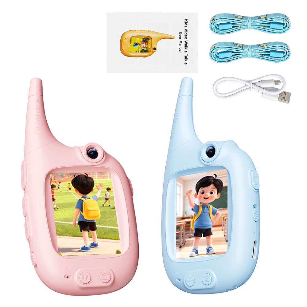 New Kids Video Walkie Talkie with 1000mAh Battery 500m Barrier-Free Range (RSH-LM06)