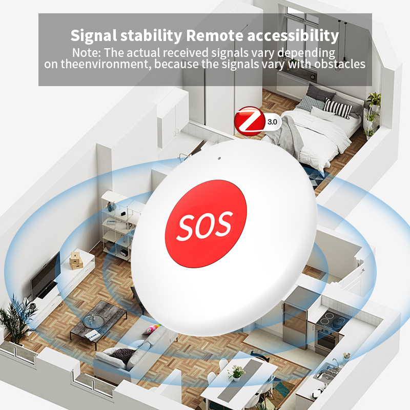 ZigBee SOS Alarm Sensor Smart Panic Button (RSH-SOS05)