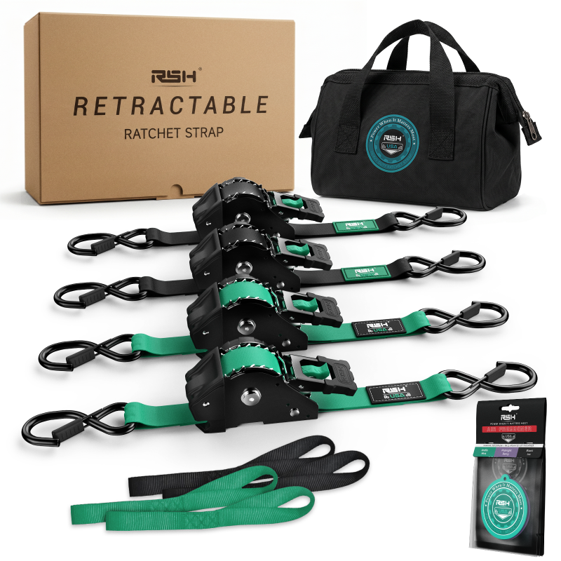 Retractable Ratchet Tie Down Strap
